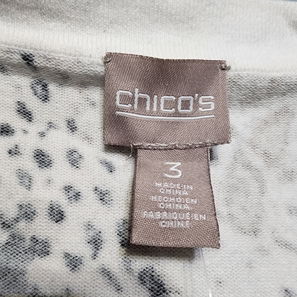 Chico's Cheetah Print Cardigan Size XL - Picture 4 of 8